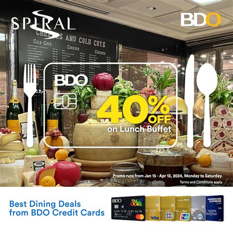 New Spiral Buffet Promo with BDO June and July .